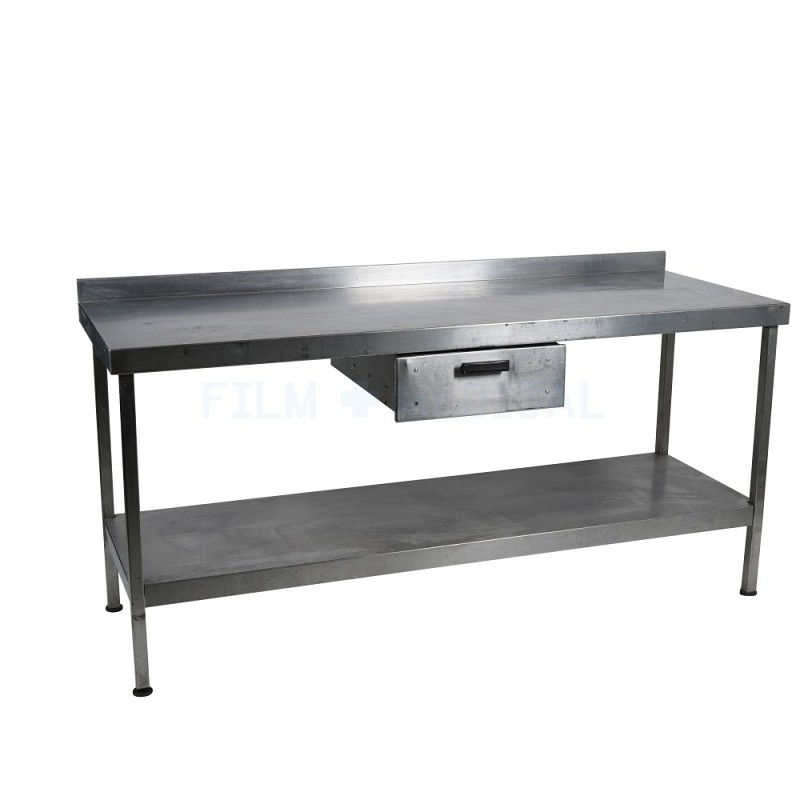 Steel Table With Draw 